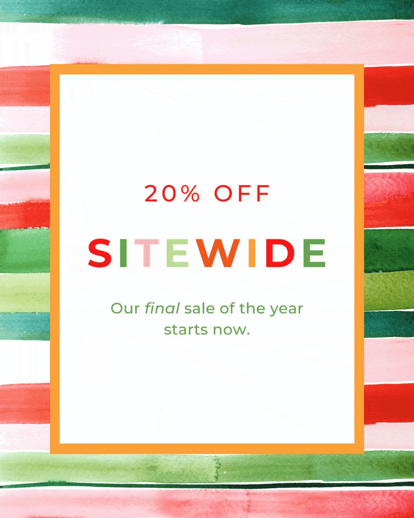 Enjoy 20% OFF Sitewide!