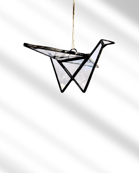 Origami Crane Suncatchers-Clear