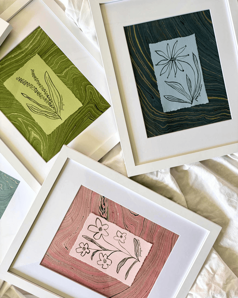 Artist Release | 'Marbled Botanicals' by Jennifer Walker
